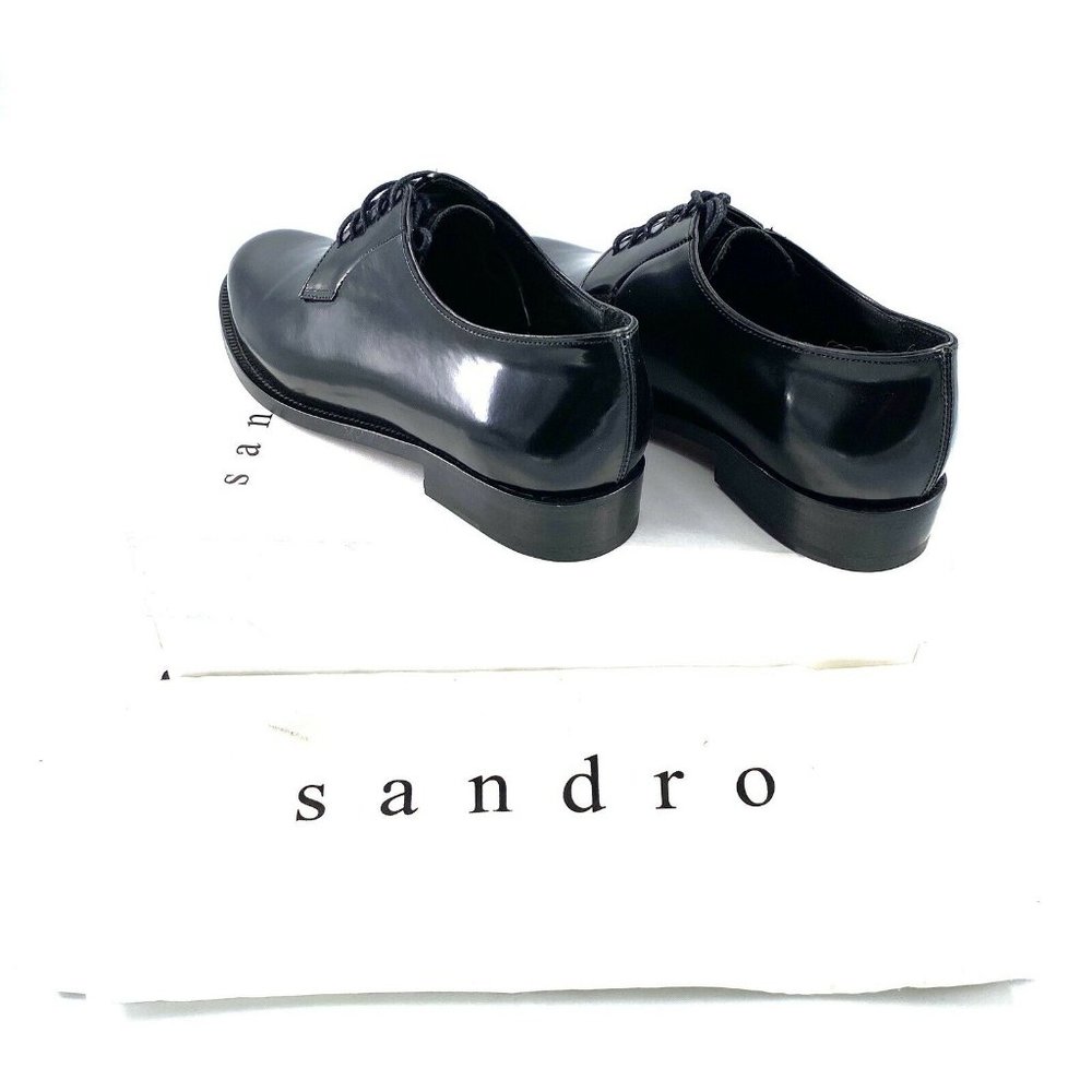 Sandro Paris Women’s Danae Leather Oxfords $475 - Picture 5 of 7